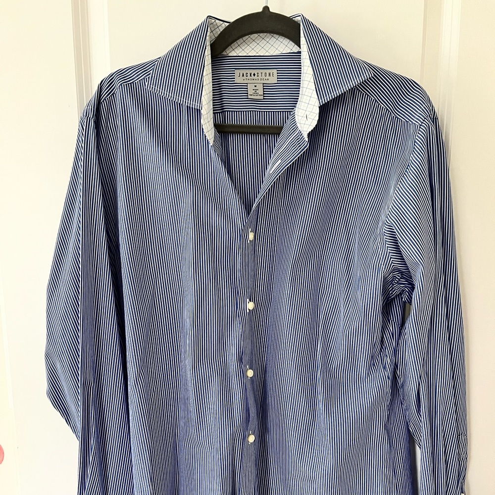 Jack Stone by Thomas Dean striped dress shirt